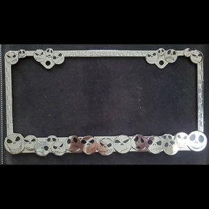 Nightmare before Christmas license plate frame